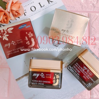 🆘🆘🔥KEM DƯỠNG TRẮNG HỒNG SÂM MY JIN GOLD KOREA RED GINSENG WHITE CREAM💦 (Hàng Nội Địa Hàn)