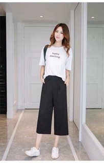 Set 2 quần chun Culottes