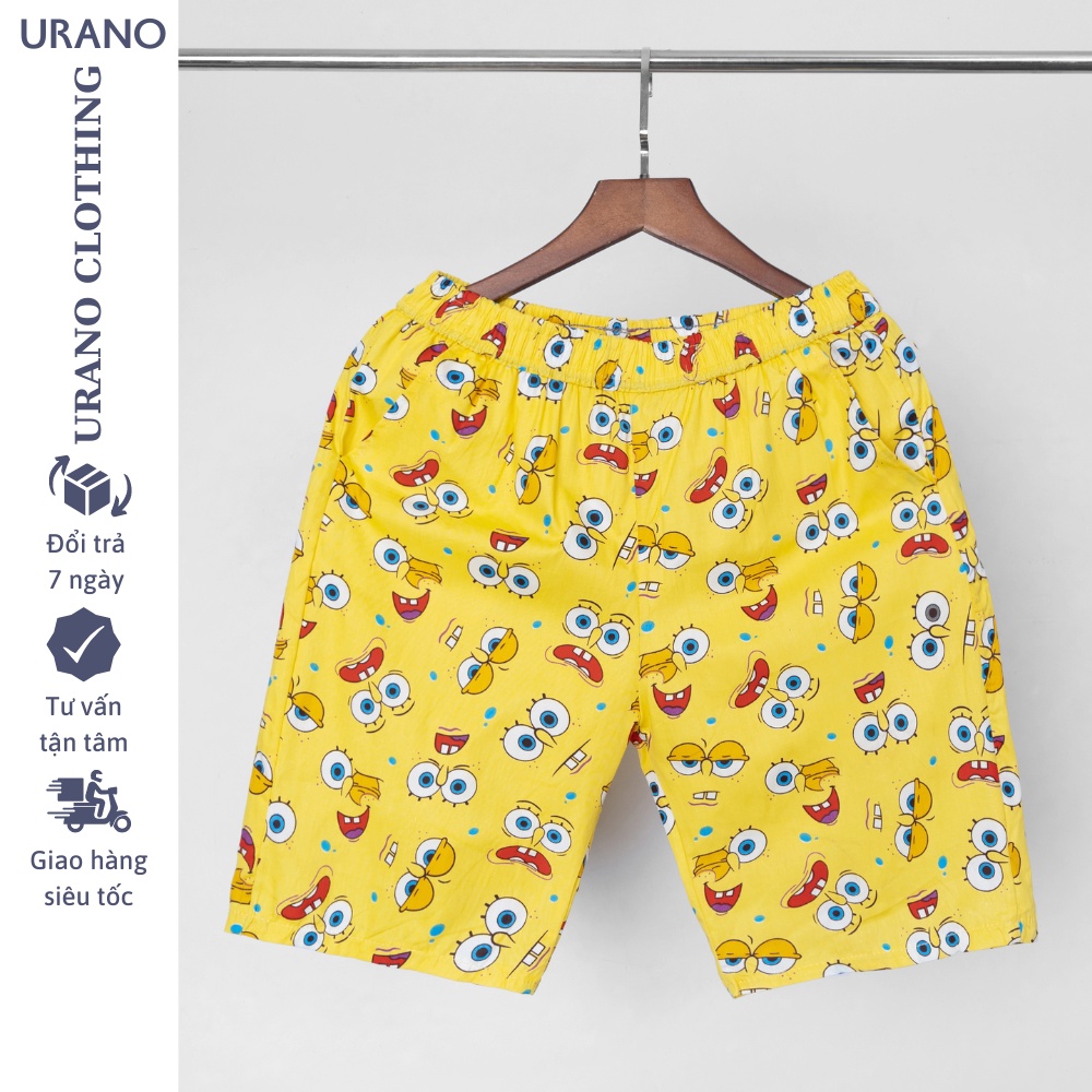Quần short nam Urano chất cartoon siêu thoáng mát .Quần đùi thể thao nam(SBD59)