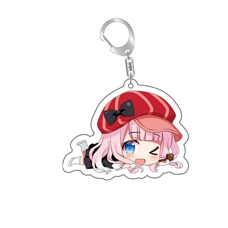 Móc Khóa Hai Mặt Acrylic Họa Tiết Anime Kaguya sama: Love Is War Dễ Thương