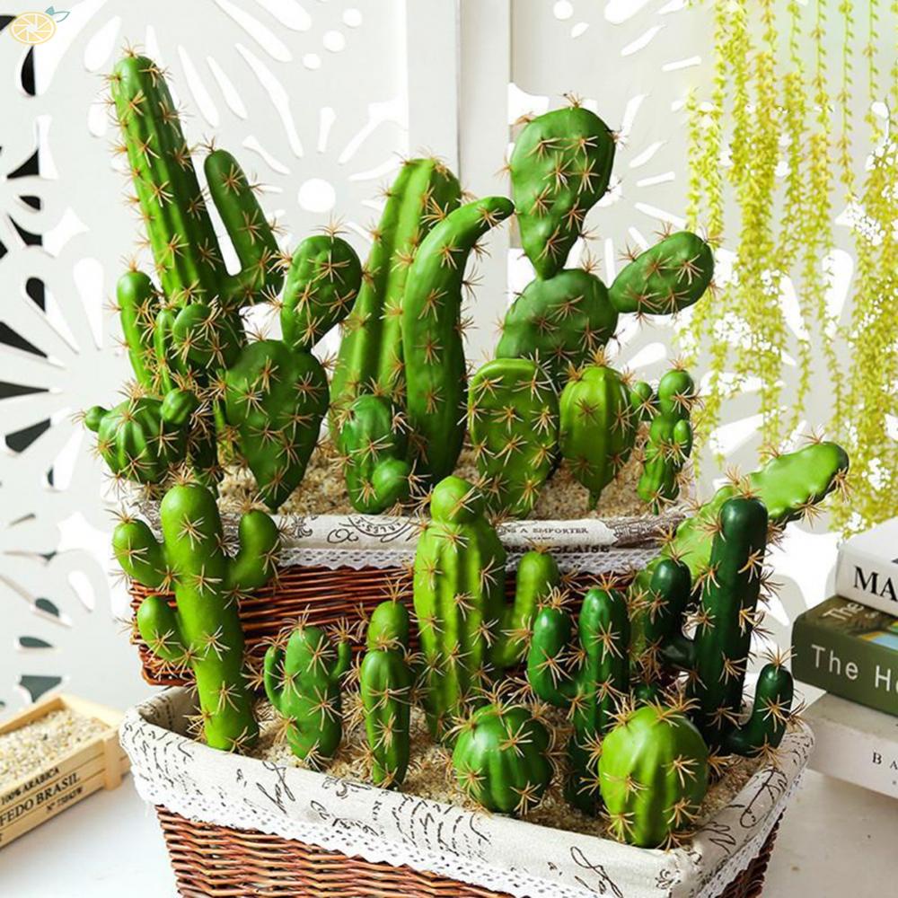 Cây Xương Rồng Giả Trang Trí Nhà Cửa Phong Cách Bắc Âu