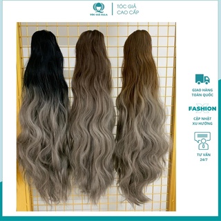 Tóc giả ngoặm omber vàng kim
