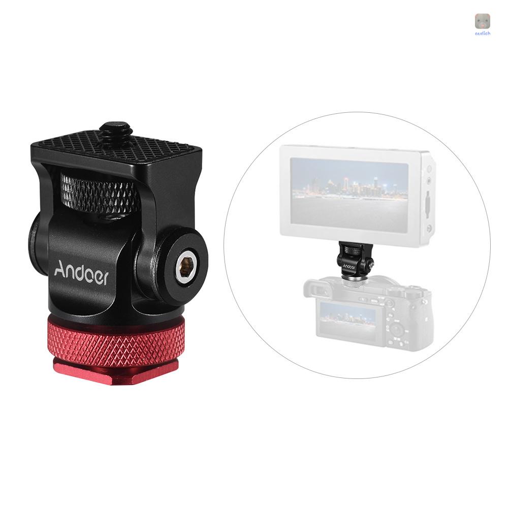 ANDOER Ngàm gắn máy ảnh xoay 180 độ ốc vít 1/4 inch kèm cờ lê cho máy ảnh DSLR