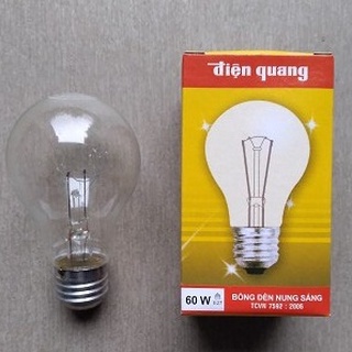 Bóng đèn sợi đốt điện quang 60w áng sáng vàng ấm cúng để úm gà vịt. hakhanhelec