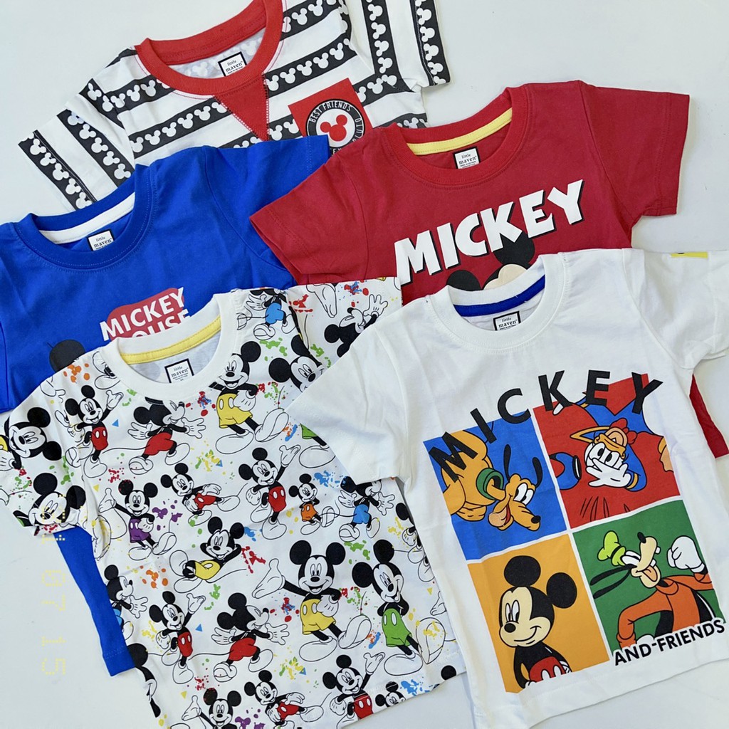 ⛔️ SALE ⛔️Áo cộc tay bé trai - Áo cộc tay LITTLE MAVEN album mickey chất cotton cho bé trai size 2-7t