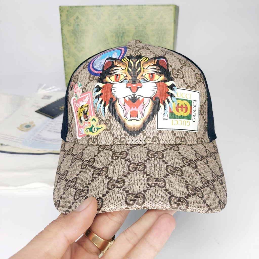 Nón kết gc Mũ lưỡi trai Gc thời trang thể thao nam nữ cao cấp mèo logo full box cực đẹp (Nón Thiết Kế)