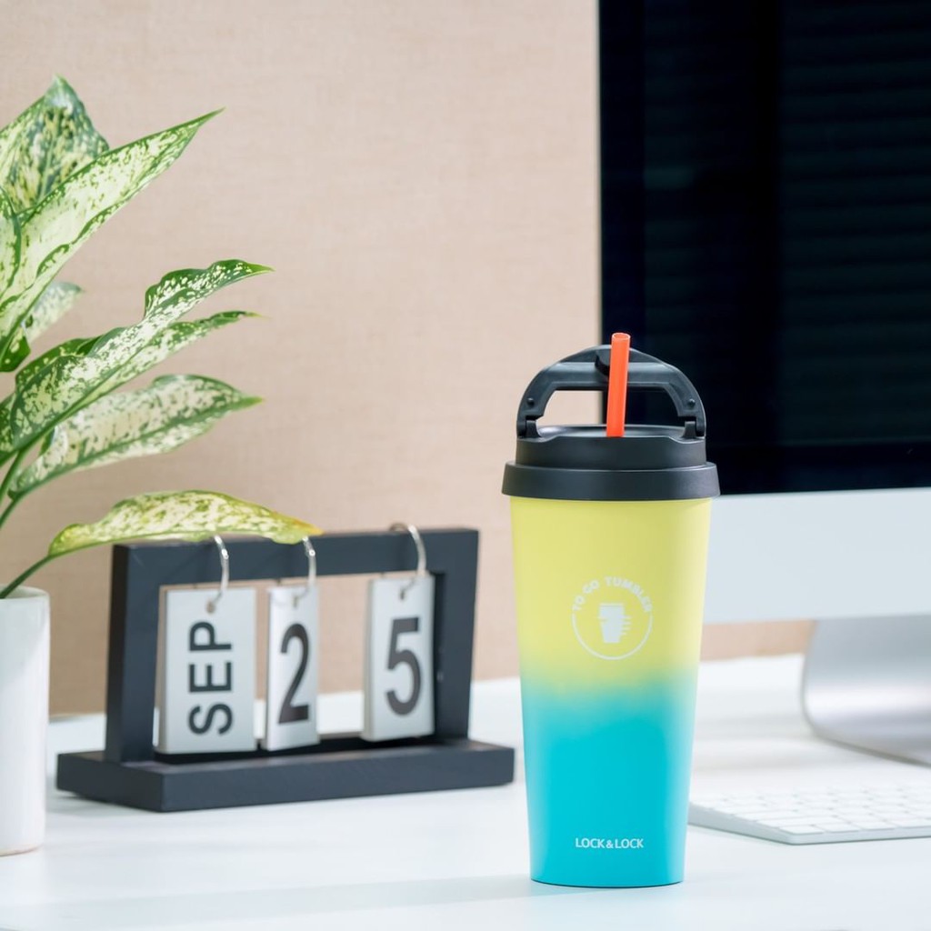 [ LOCK&LOCK ] Ly Giữ Nhiệt Ly Nhiệt Two-Tone Clip Tumbler LHC4151 540ml | BigBuy360 - bigbuy360.vn
