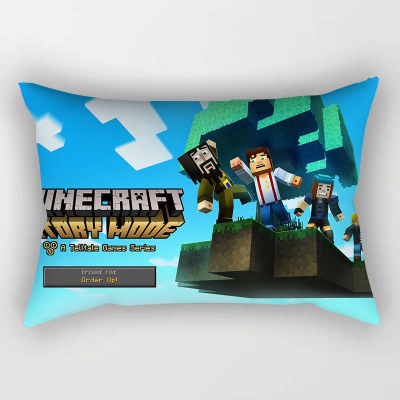 Vỏ Gối In Hình Minecraft Kích Thước 50x30cm Trang Trí Nhà Cửa / Xe Hơi