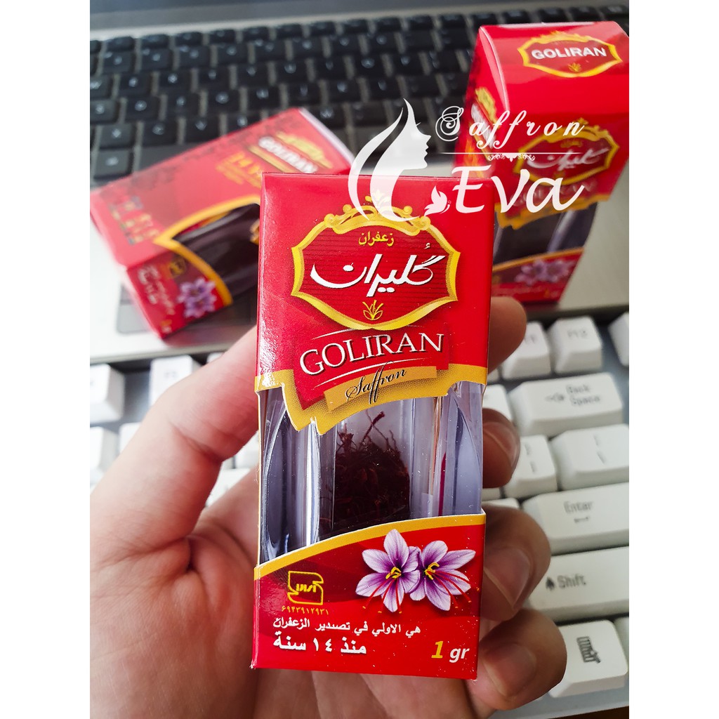 1gr Saffron Nhụy Hoa Nghệ Tây Full Box Chính Hãng Thương Hiệu Goliran loại 1 Negin