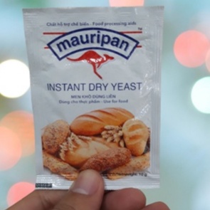 Men nở, men khô lạt Mauripan hộp 5 gói , 1gói 10g làm bánh mỳ, bánh bao, pizza