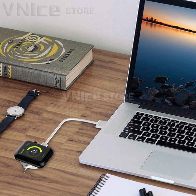sạc không dây Apple Watch Charger, Portable Wireless Charger for IWatch, Magnetic Wireless Charger for Apple Watch Series SE 5 4 3 2 1