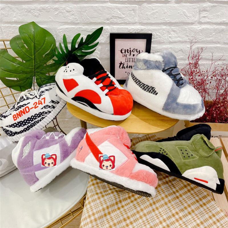Giày Bông Sneaker đi trong nhà đế cao su đi ra đường được vyvyshop