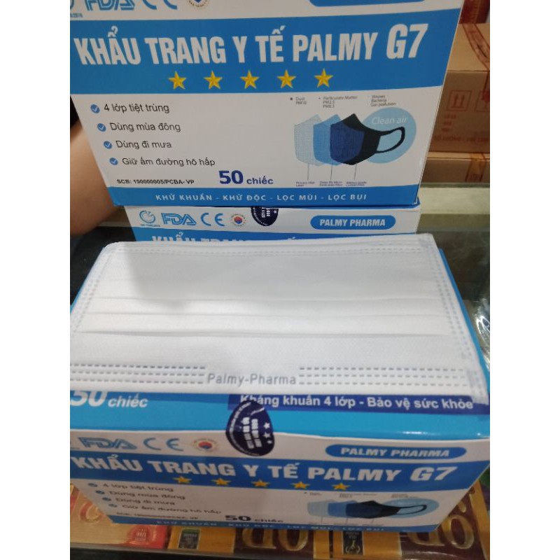 Khẩu trang y tế PALMY PHARMA G7 cao cấp 4 lớp