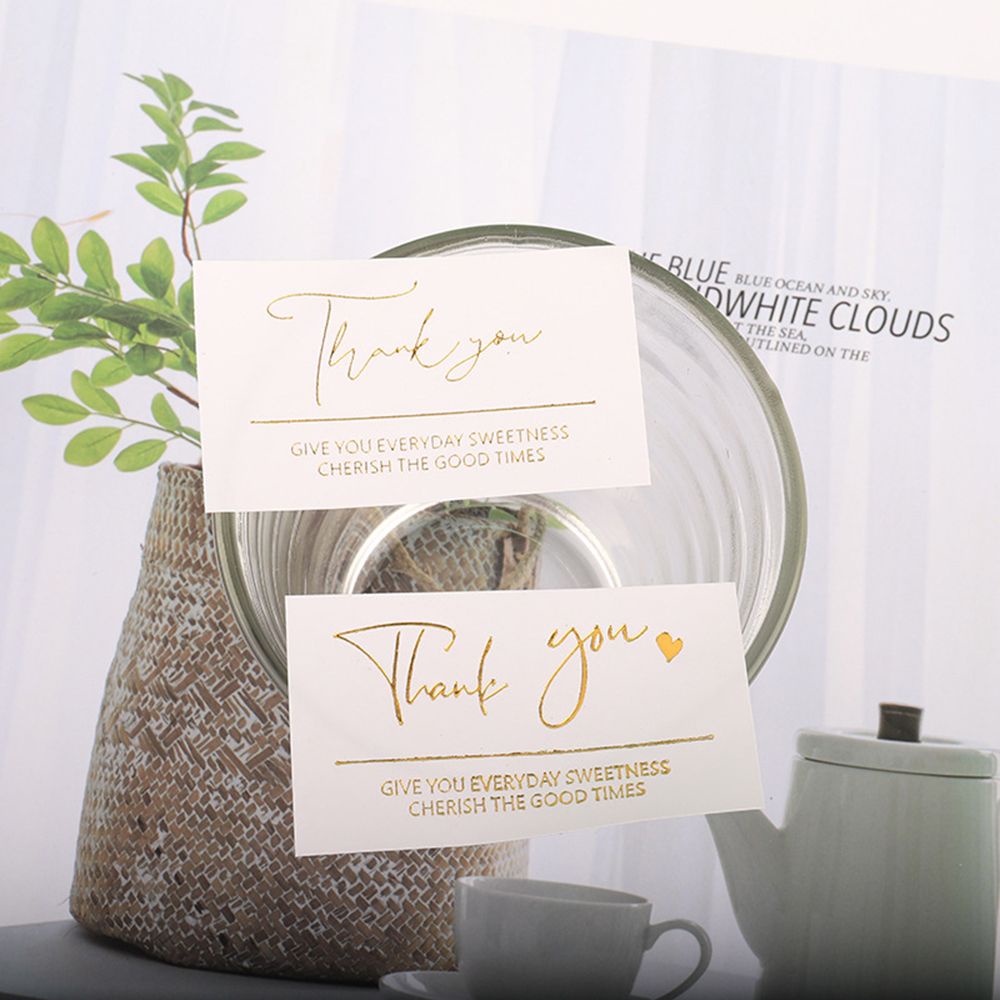 Set 80 Miếng Dán Chữ Thank You Dùng Trang Trí Gói Quà Diy