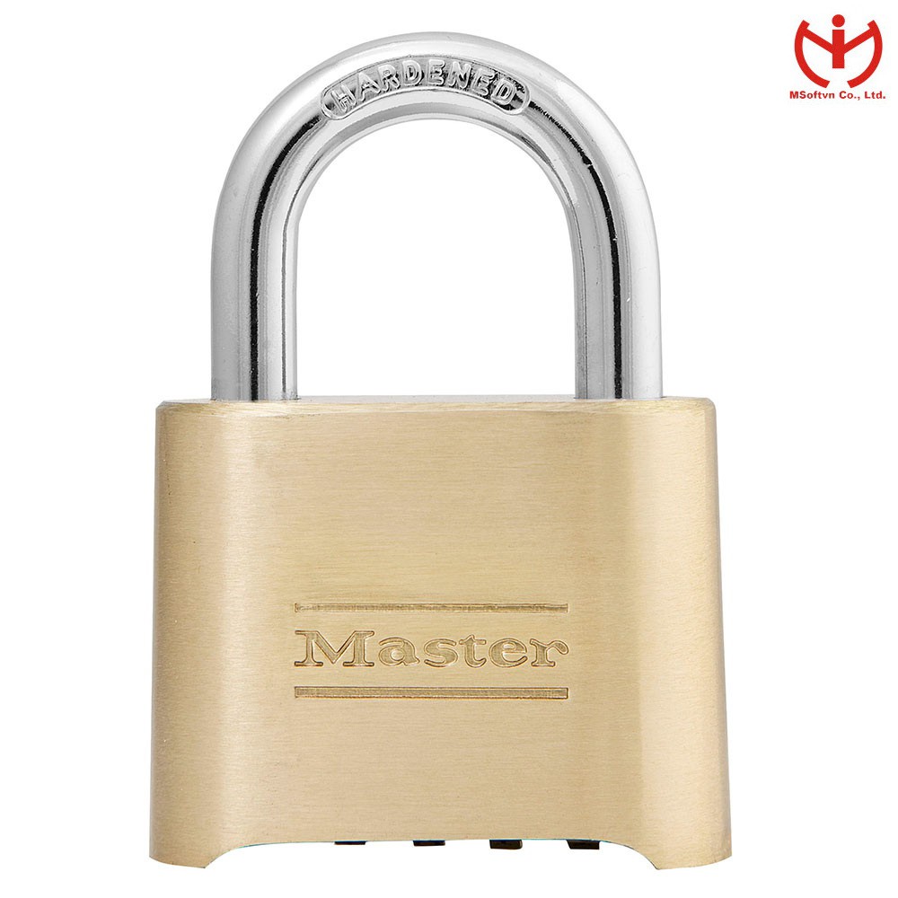 [Q5.HCM] Ổ khóa số Master Lock 175 EURD thân đồng rộng 50mm - MSOFT