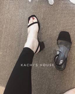 Sandal quai trong đế đỏ