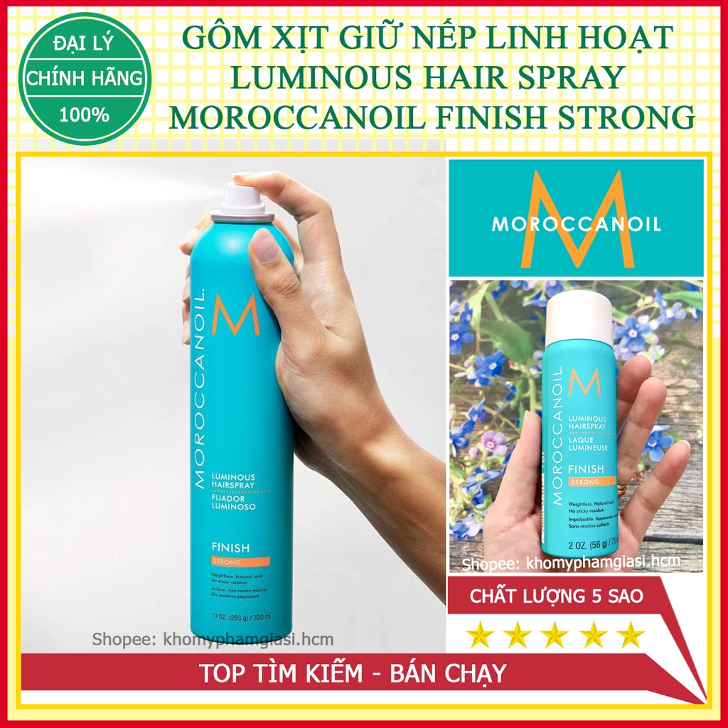 (MOROCCANOIL) GÔM XỊT GIỮ NẾP TÓC LINH HOẠT MOROCCANOIL FINISH STRONG CHÍNH HÃNG