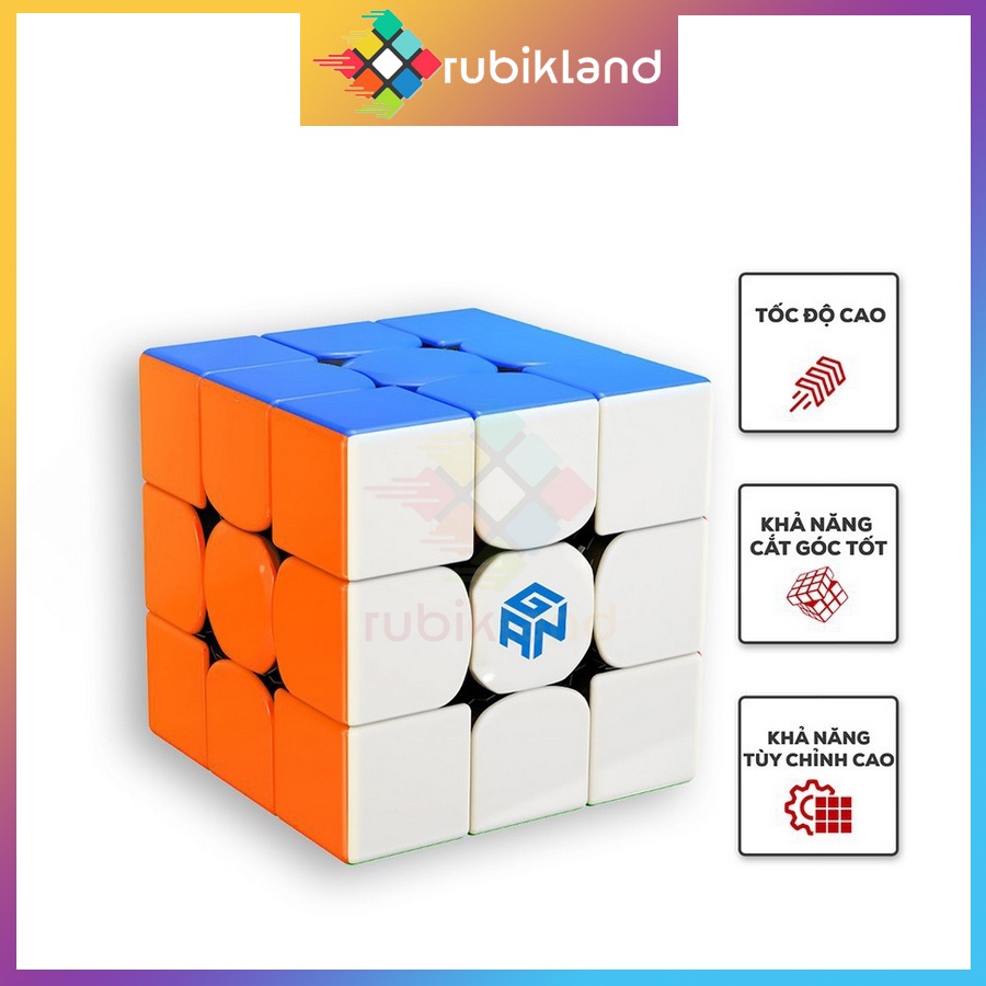 Rubik Gan 356 M Rubic 3x3 Nam Châm Cao Cấp Gan 356M Stickerless Đồ Chơi Trí Tuệ Trẻ Em