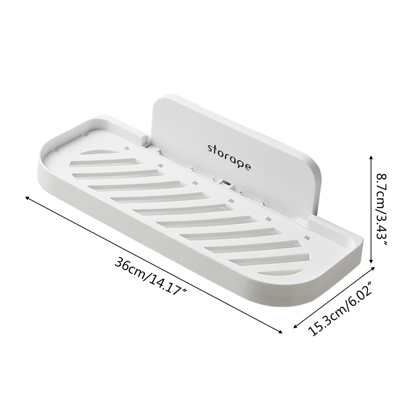 Giá Đỡ Xà Phòng / Gia Vị Gắn Tường Có Thể Gập Lại Tiện Dụng Cho Phòng Tắm / Nhà Bếp