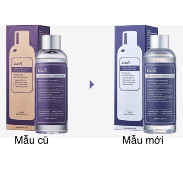 Nước hoa hồng Klairs Supple Preparation Unscented Toner | BigBuy360 - bigbuy360.vn