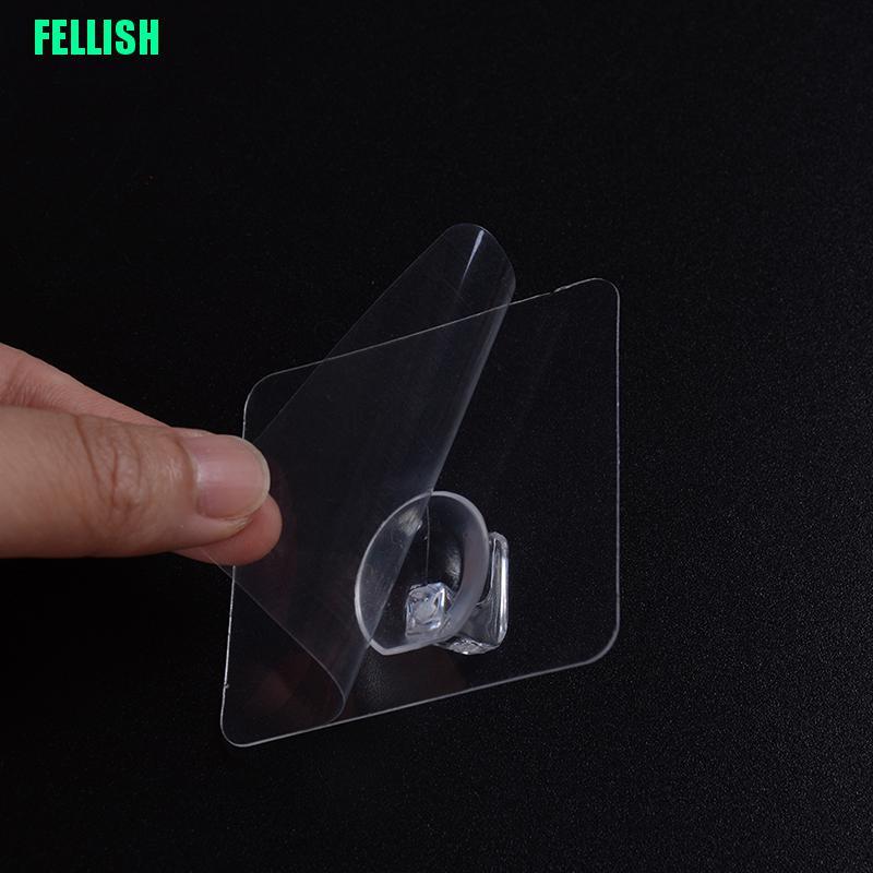 Bộ 4 Móc Treo Đồ Dán Tường Trong Suốt Chịu Được 2kg