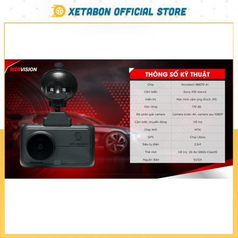 CAMERA WEBVISION A38 Cảnh Báo Biển Báo Giao Thông Bằng Giọng Nói, Đọc Biển Cảnh Báo Giới Hạn Tốc Độ, Độ Phân Giải 4k | BigBuy360 - bigbuy360.vn
