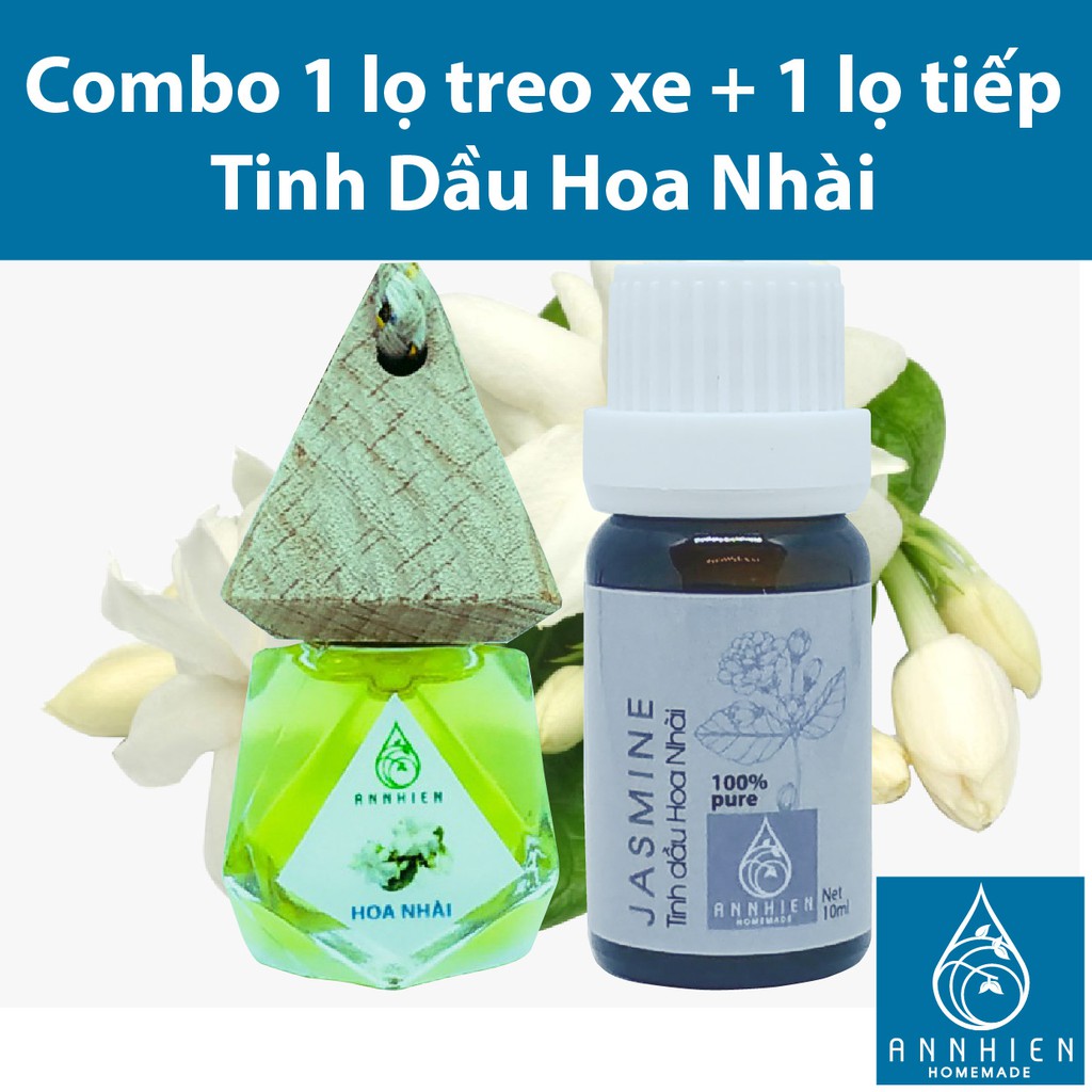 Combo 1 tinh dầu treo xe ô tô + 1 lọ tiếp tinh dầu 10ml