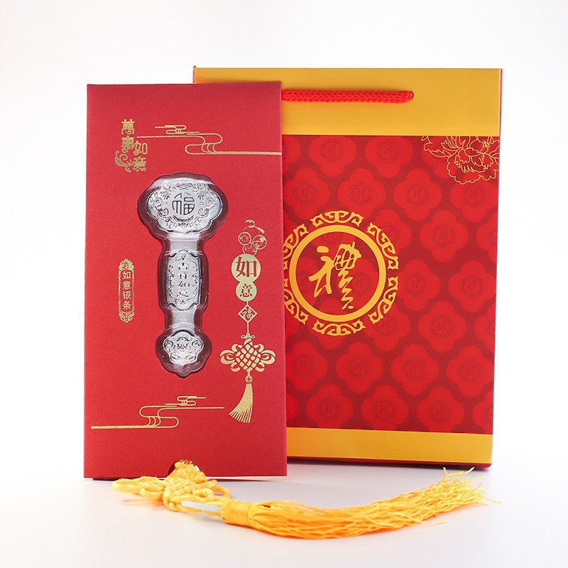 [ Hàng chuẩn store ] Bao Lì xì như ý mạ vàng, bạc có giấy chứng nhận Cao Cấp