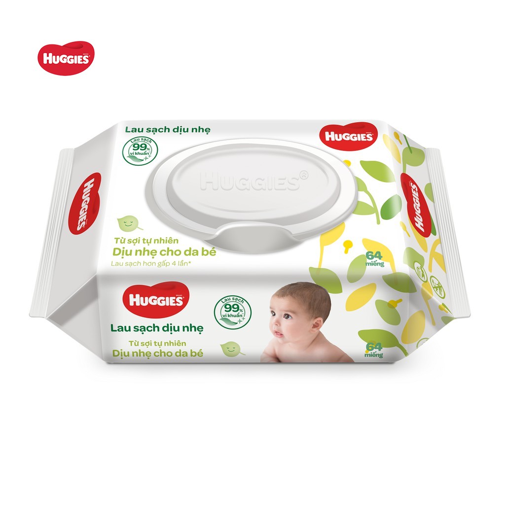 [MKB Gift] Khăn Ướt Huggies Không Mùi (64 tờ/gói)