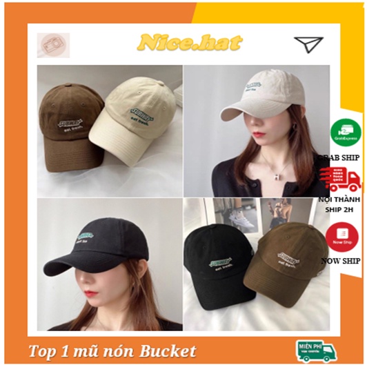 Mũ lưỡi trai subway nón kết nam nữ chất kaki cotton đẹp - LT08