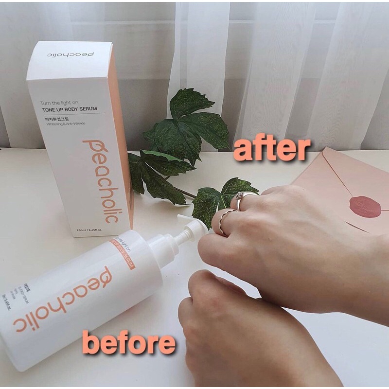 Kem Nâng Tone Dưỡng Thể Peacholic Tone Up Body Serum