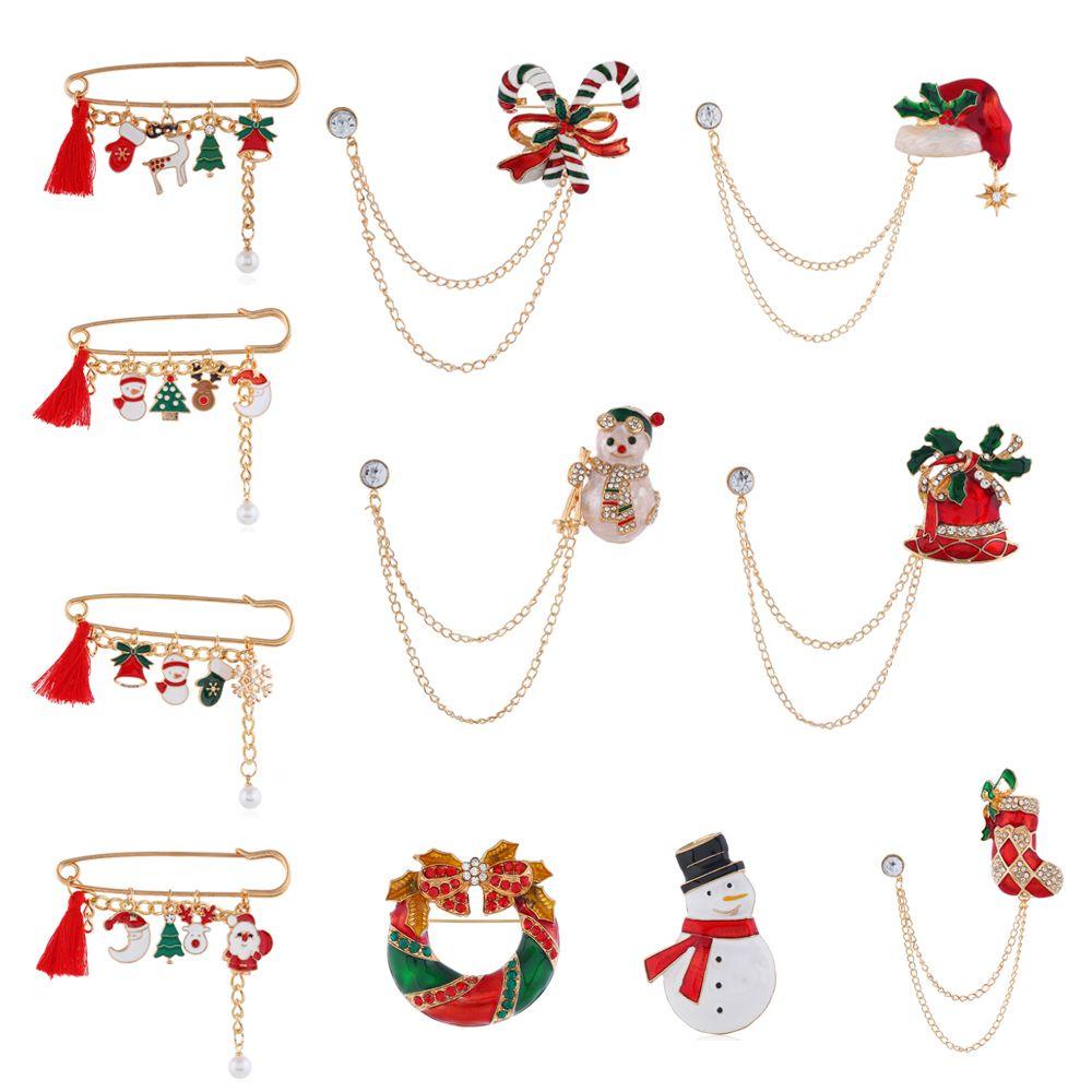 Trâm Cài Áo Hình Ông Già Noel Lấp Lánh
