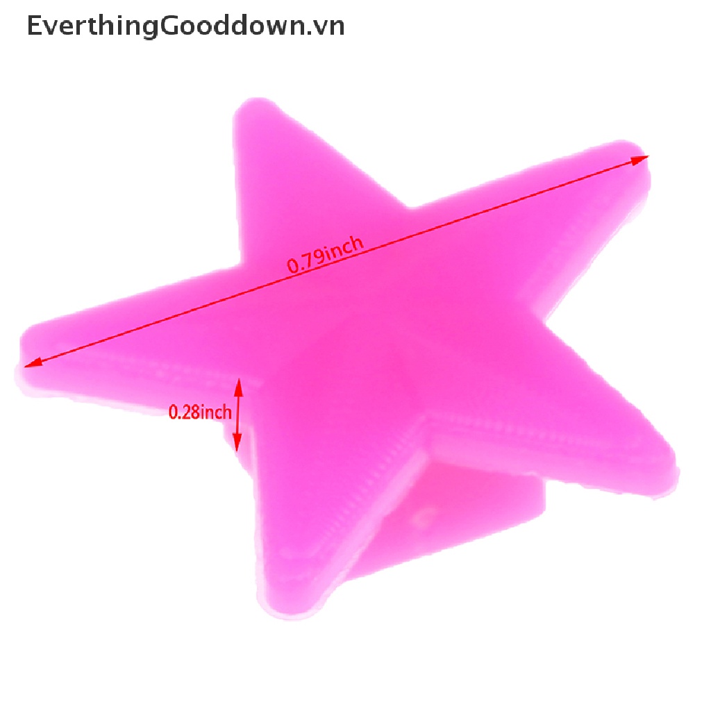 Everthinggooddown 36 Cái Căm Xe Đạp Bằng Nhựa Hình Ngôi Sao Nhiều Màu Trang Trí Cho Trẻ Em