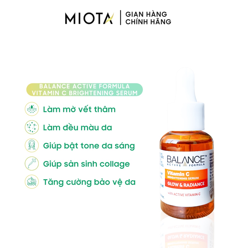 Serum Sáng Da, Mờ Thâm Balance Active Formula Vitamin C Brightening 30ml