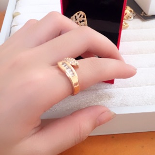 Nhẫn nữ màu vàng Tây kèm video