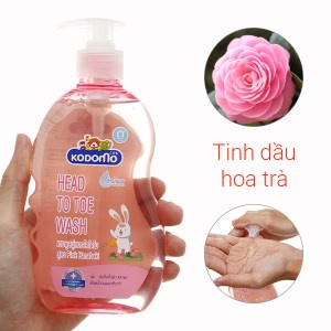 (Chính Hãng) Tắm Gội 2in1 Cho Bé Từ Sơ Sinh Kodomo 400ml Thái Lan