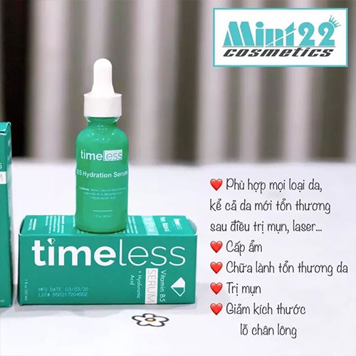 Serum Timeless B5 Tinh chất Timeless Vitamin B5 + Hyaluronic Acid ( 30mL )