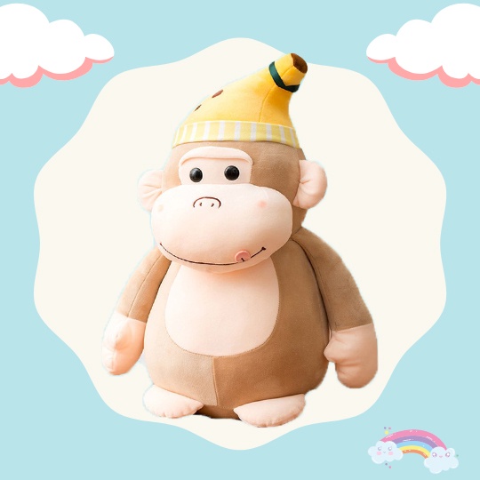Gấu Bông Khỉ Nón Chuối Siêu Cưng - Diabrand