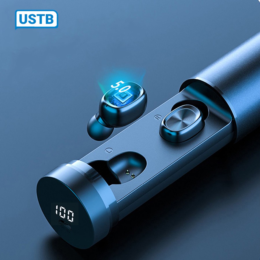 Tai nghe bluetooth không dây mini B9 Tws chất lượng cao với âm thanh trung thực / có micrô chống thấm nước