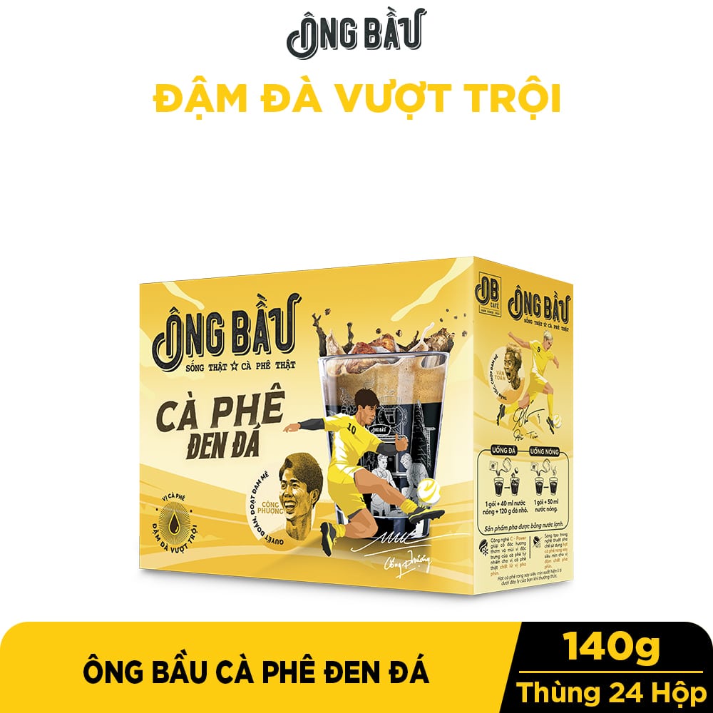 Ông Bầu OB Café Cà Phê Đen Đá 140g