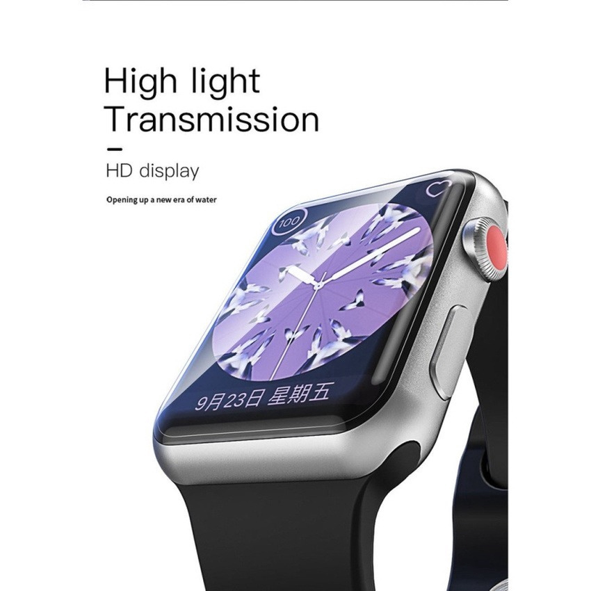 Miếng dán siêu mỏng bảo vệ đồng hồ thông minh Apple Watch dòng Se 6 5 4 3 2 1 40mm 44mm 42mm 38mm