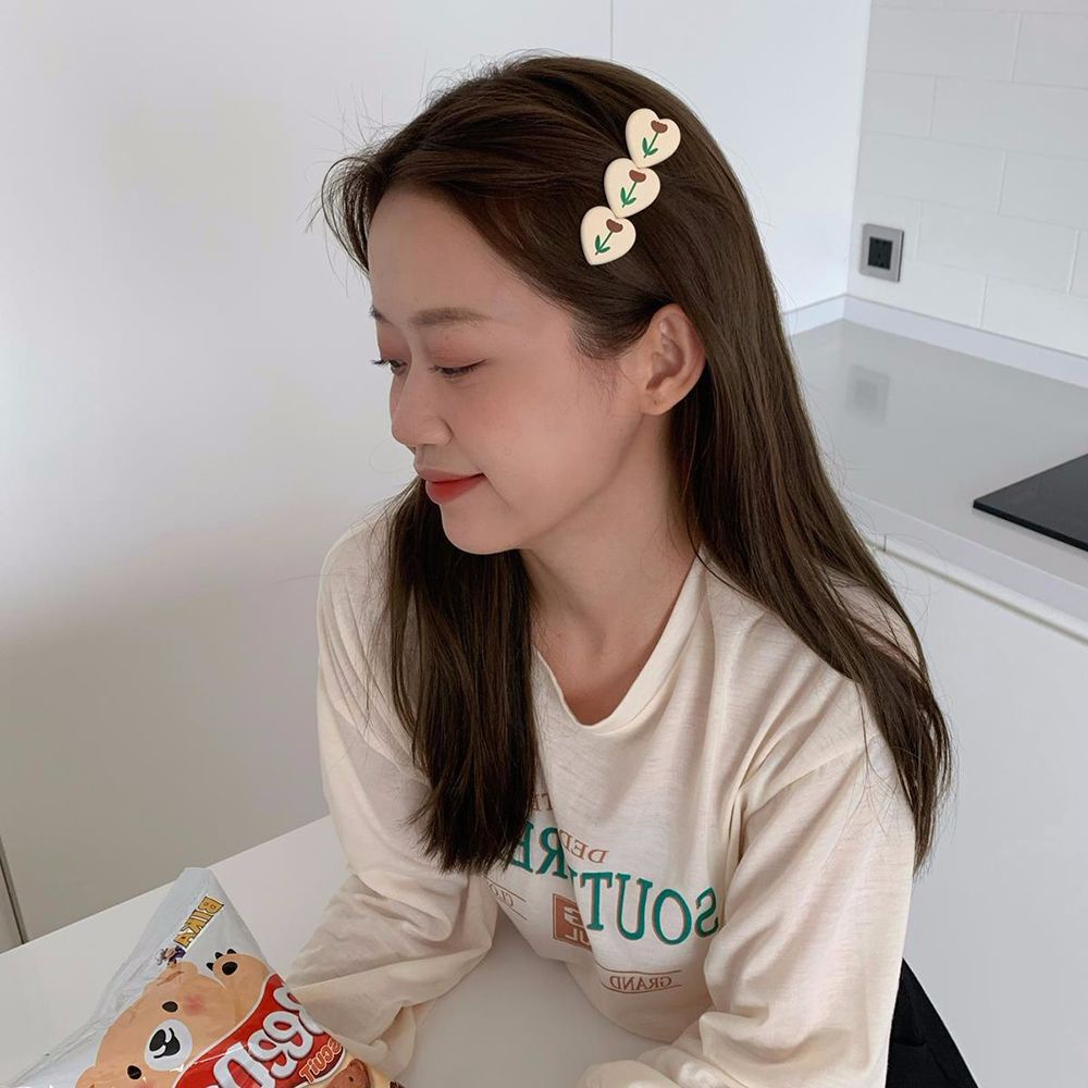 Kẹp Tóc Nhựa Resin Acrylic Hình Hoa Phong Cách Hàn Quốc Thời Trang Cho Nữ