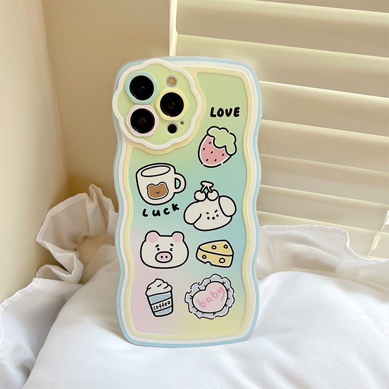 Ốp Điện Thoại Họa Tiết Hoa / Sóng Biển Cho iphone 7 / 7plus / 8 / 8plus / xs / 11 / 12 / 13 / 14 / pro / max / plus / promax