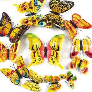 Bộ 12 bướm 3D 4 cánh