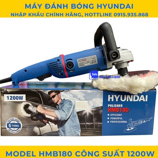 Máy đánh bóng hyundai HMB180, công suất 1200w kèm bát và phớt lông cừu, Electric tool