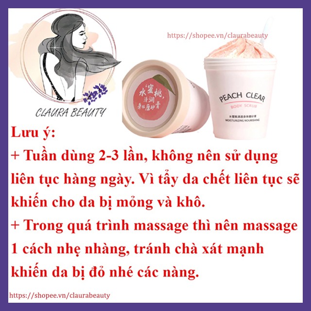 Claura Beauty, Tẩy Tế Bào Chết Body, Kem Tẩy Tế Bào Chết, Tẩy Da Chêt Heyxi, Làm Sáng Da, Se Khít Lỗ Chân Lông, Da Mềm