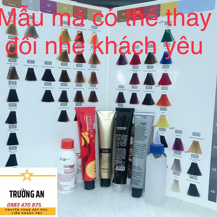 Thuốc Nhuộm Tóc Màu Tím Tông Trầm, Đen Tím 6/2 Dark Violet Blonde Hair Dye Cream