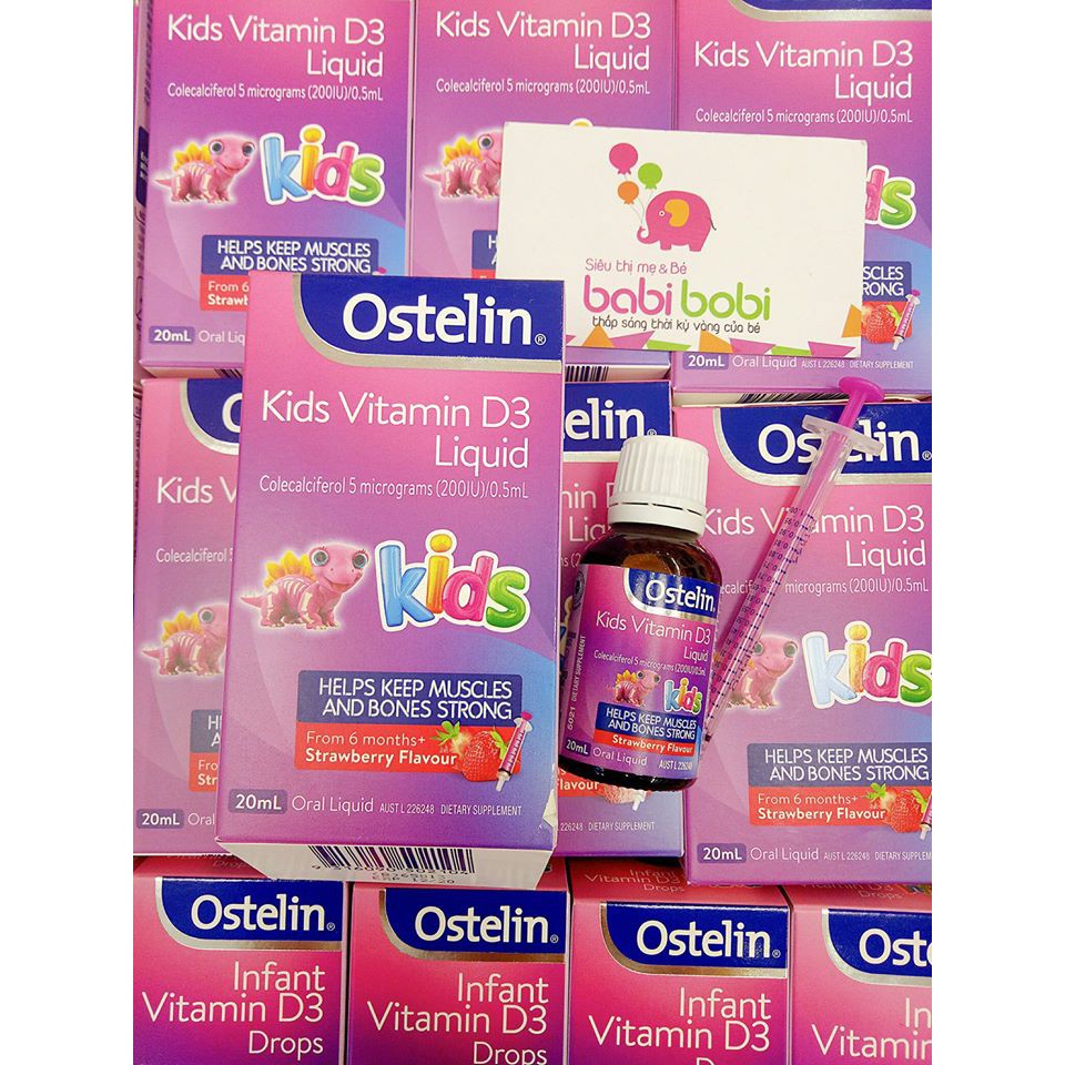 VITAMIN D OSTELIN MẪU MỚI NHẤT (dành cho trẻ trên 6 tháng)