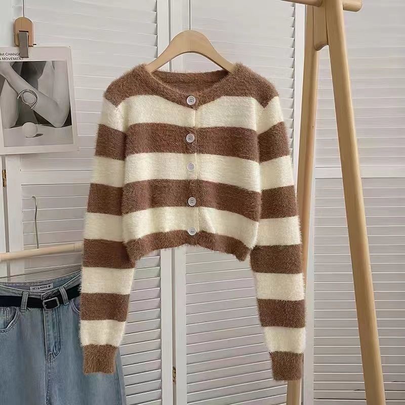 Áo Len Tay Dài Cổ Chữ V Thời Trang Phong Cách Hàn Quốc Cho Nữ