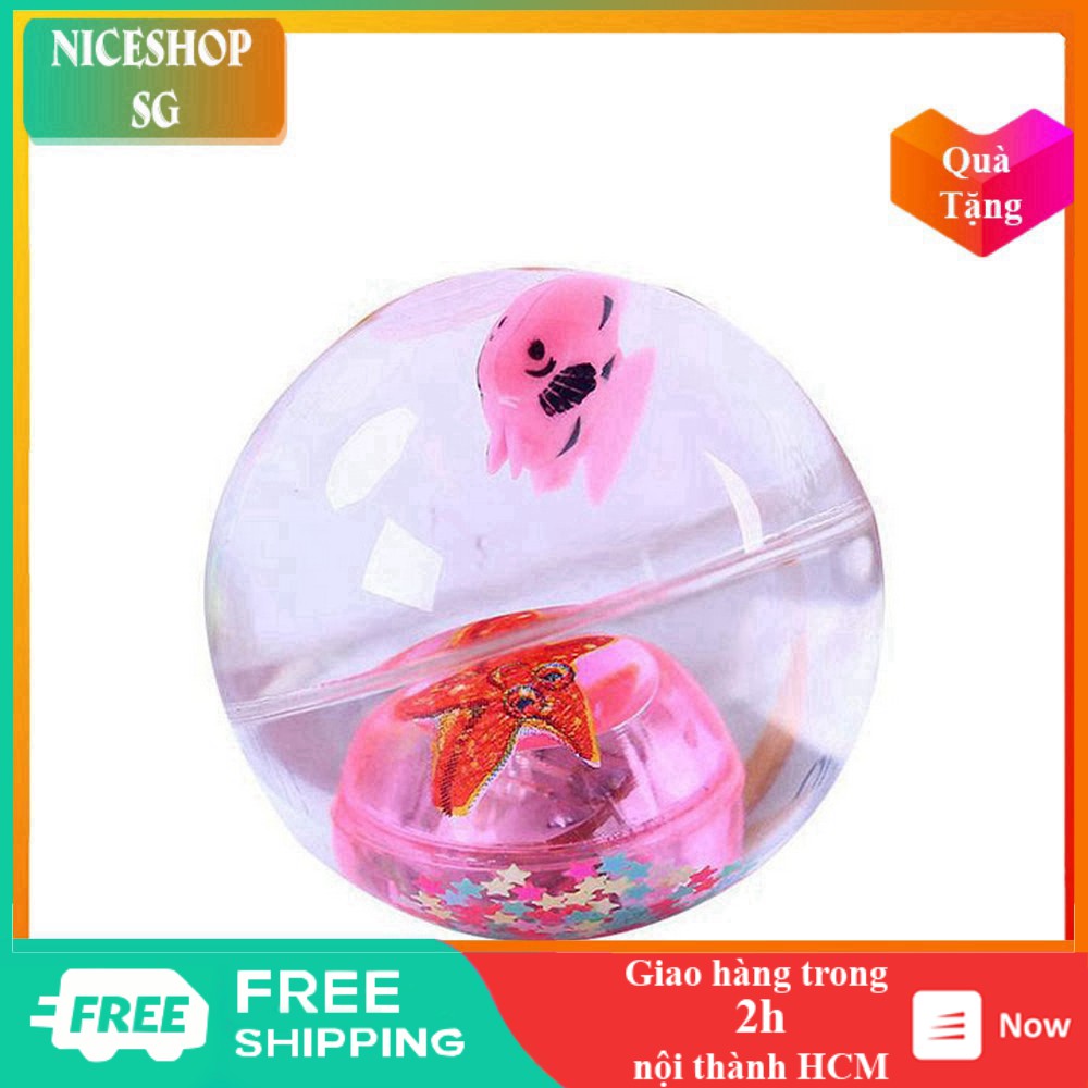 Quả bóng phát sáng - Quả bóng trong suốt có đèn và con cá đồ chơi cho bé cực đẹp...